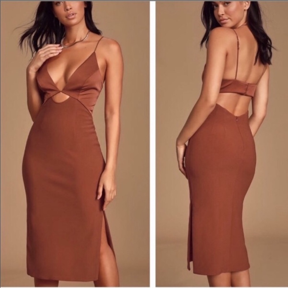 Finders Keepers Paradise Cutout Midi Dress